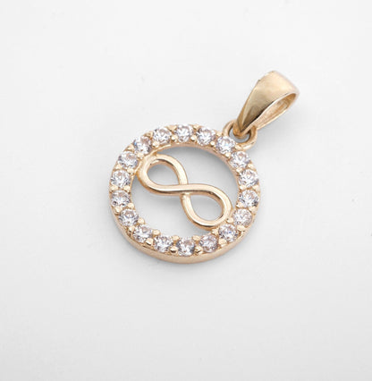 Circle with Infinity Diamond Necklace for Birthday Gift