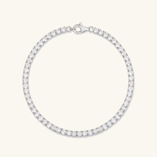 Round Diamond Moissanite Tennis Bracelet For Her