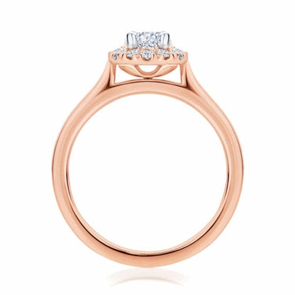 1.30 Ct Oval Cut 4 Prong Set Lab Dimaond Halo Engagement Ring In Yellow Gold